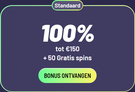 TuffPuff Casino 100% bonus tot €150 met 50 gratis spins