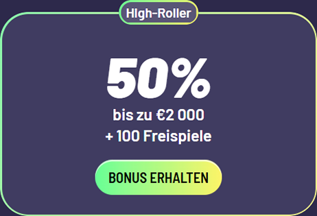 TuffPuff Casino 50% tot €2000 + 100 Free Spins High Roller bonus