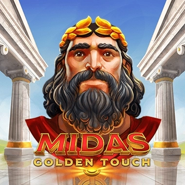 Midas Golden Touch slot game met koning Midas met lauwerkrans